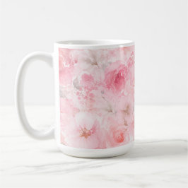 Rodnad Blomning Akvarell Blomma Kaffemugg