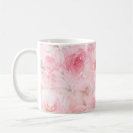 Rodnad Blomning Akvarell Blomma Kaffemugg