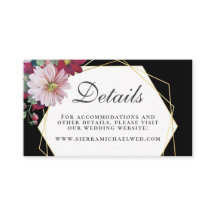 Rodnad Burgunder Blommig Guld Geometrisk Svart Brö