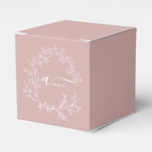 Rodnad Dammig Rosa Flickaktig Skrift Monogram Namn