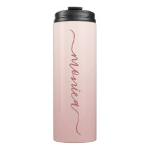 Rodnad dammig rosa ombré elegant signatur