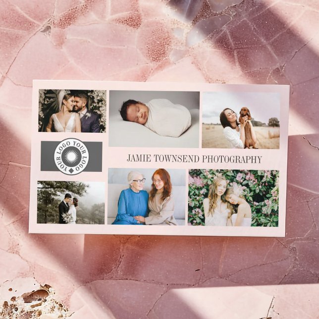 Rodnad Fotokollage Yrkesmässig Fotograf Logotyp Visitkort (Skapare uppladdad)