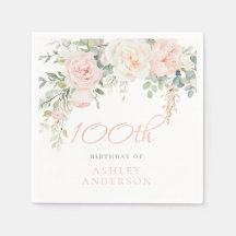 Rodnad Kvinnas Elegant 100-årsdag
