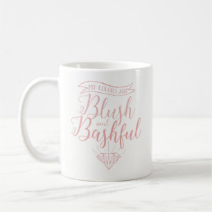 Rodnad och bashful kaffemugg