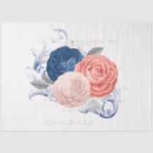 Rodnad och Marin Blommig Efemär Serie Design 12