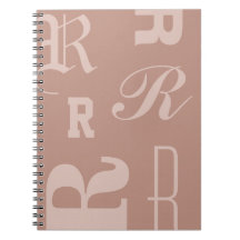 Rodnad Personlig Monogram, Typografi Initialer