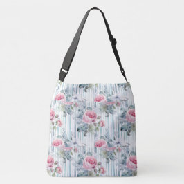 Rodnad Retro Vår Blommig Bakgrund Axelväska