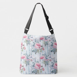Rodnad Retro Vår Blommig Bakgrund Axelväska
