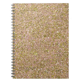 Rodnad Rosa & Guld Glam Glitter Gnistra Anteckningsbok