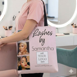 Rodnad Rosa Skriptlogotyp 3 Foto Ögonfrans Teknik  Tygkasse