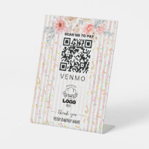 Rodnad rosa Strössel Bageri venmo Betalning Qr-kod