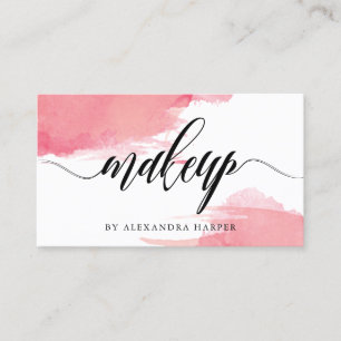 Rodnaden smetar - CalligraphyMakeupkonstnären Visitkort