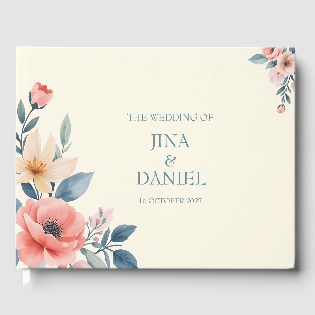 Rodnande blomning gästböcker (Framsida)