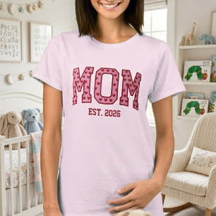 Rodnande Hjärtas Mamma Est År Universitetsidrottsu T Shirt