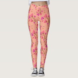 Rodnande kronblad Leggings