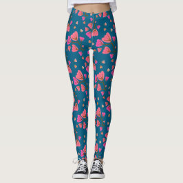 Rodnande kronbladslinser leggings