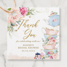 Rodnande Rosa Blommig Tekalas Baby Shower Födelsed