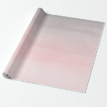 Rödnande Rosa & Grå Modern Akvarell Ombre Glam Presentpapper<br><div class="desc">skräddarsytt presentpapper</div>