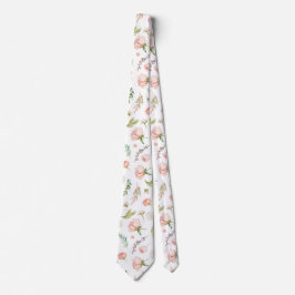 Rodnande sommarblommor Vattenfärg Blommor Halsduk Slips