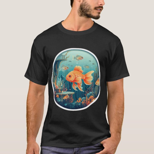 Rödnäsa Tetra Fisk T Shirt (Framsida)