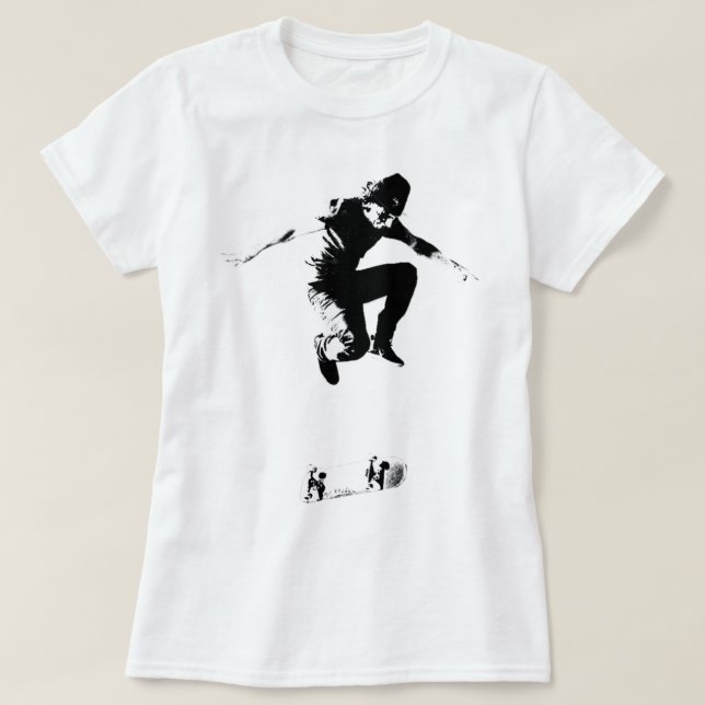 Rodney Mullen Treflip B_amp_W Graphic T Shirt (Design framsida)