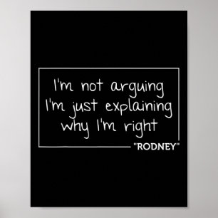 Rodney Quote Funny Birthday Personlig Namn Gift Poster