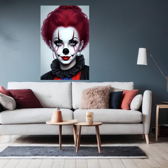 Rödnos för kvinnor, blöjrött hår | AI Art Poster (Skapare uppladdad)