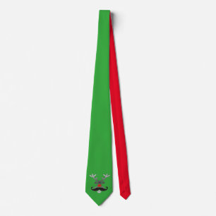 Rödnosade Rudolf med mustasch + din idé Slips