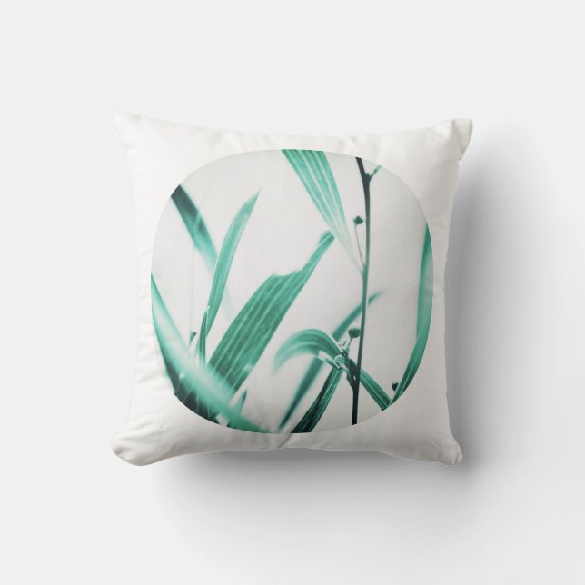 Rödögd Akacia Ljusgröna blad Kudd Cushion Kudde (Framsida)
