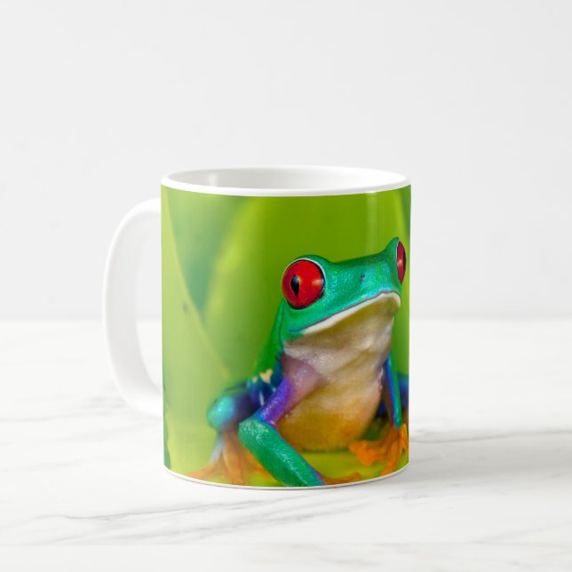 Rödögd lövgroda, Costa Rica Kaffemugg (Framsida vänster)