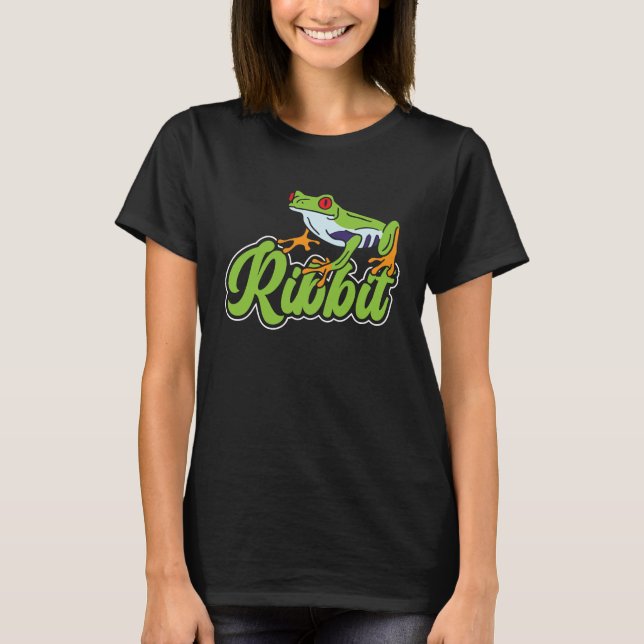 Rödögd Trädgrodas Kraxande T Shirt (Framsida)