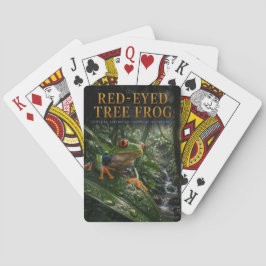 Rödögd Trädgrodor Regnskog DJUR Poker Casinokort