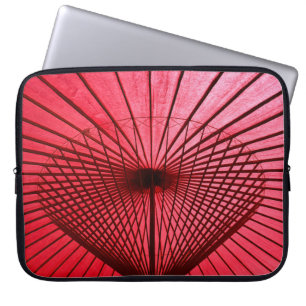 Rödolja-pappert paraply laptop fodral