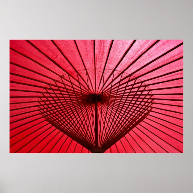 Rödolja-pappert paraply poster (Framsidan)