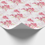 Rödorkid botaniska blommor, vattenfärg bröllop presentpapper<br><div class="desc">Röd vattenfärg,  färgad bröllop par personlig namn. En del av uppsamlingen av den röda orkidblomman bröllop. Perfekt för använda som bröllop för en speciell gåva. Sarah Trett har målat vattenfärg och utformat för www.mylittleedenweddings.com.</div>