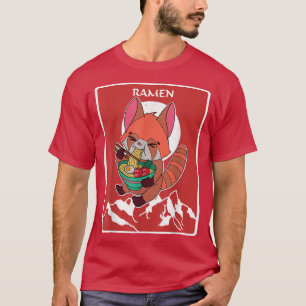 Rödpanda nodle japan cuisine japanese asia t shirt
