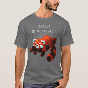 Rödpanda, sött, lasiskt djur 1 t shirt