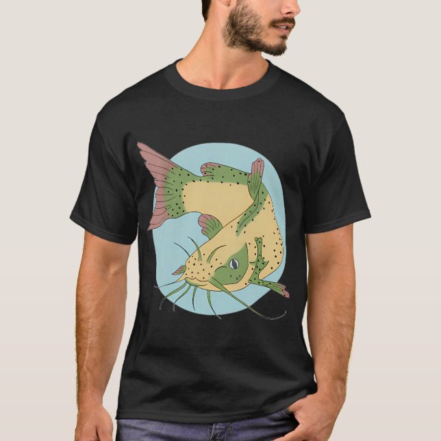 rödpanskat fisk t shirt (Framsida)