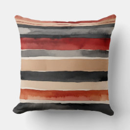 Rödpersika och svart rand kudde