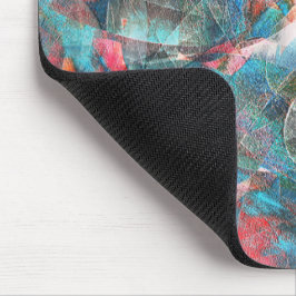 Rödpersika till cyan-fläckar på sketchy grov vägg musmatta