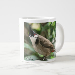 Rödpiskad bulbul 20 oz. Mugg by RoseWrites Jumbo Mugg