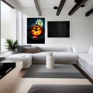 Rödpumpblod AI Art Poster