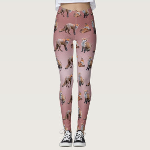 Rödräv Frenzy Leggings (Dusty Pink Mix)
