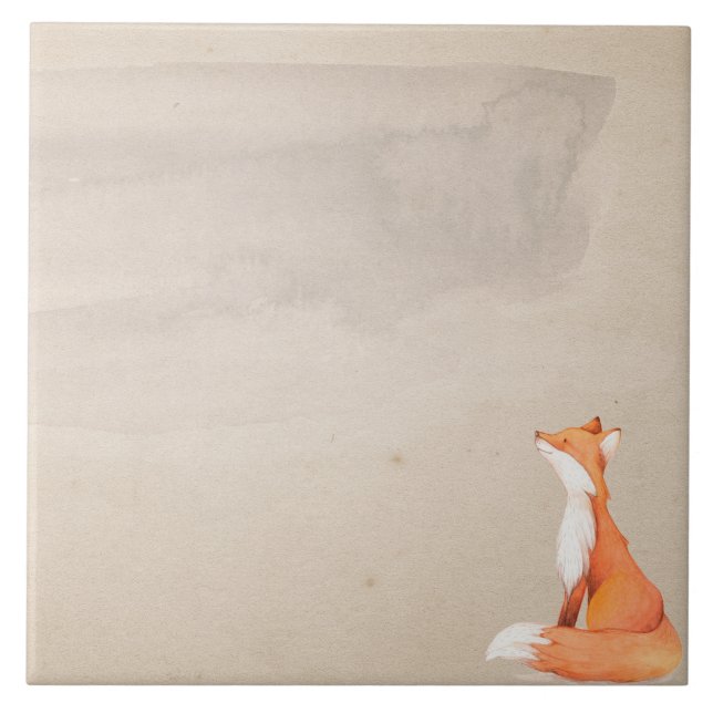 Rödräv Kakelplatta (Framsidan)