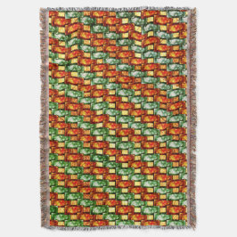 Rödrektangulärt tallrikar i Carved och nedfläckad  Filt