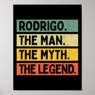 Rodrigo, mannen, myten, den berömda, personliga poster