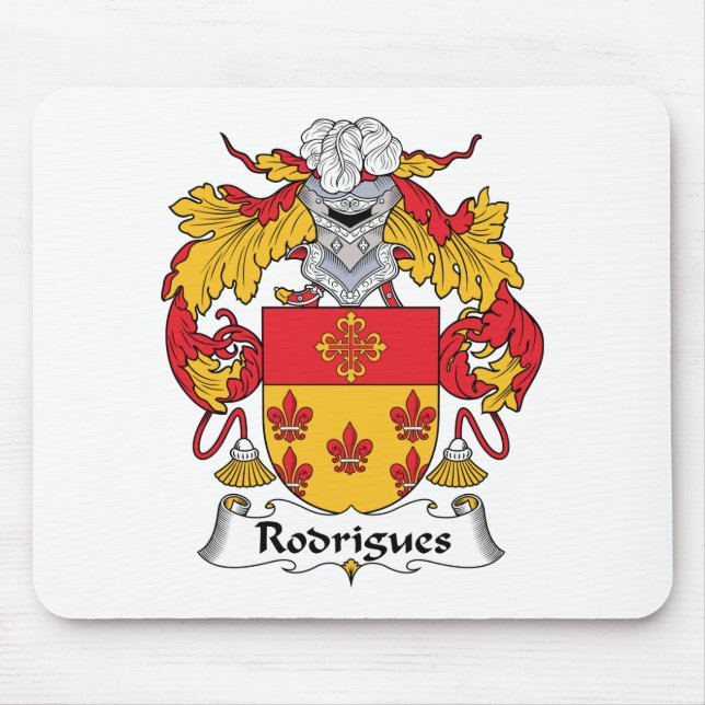 Rodrigues familjvapensköld musmatta (Framsidan)