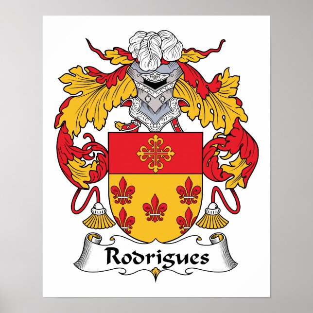 Rodrigues Family Crest Poster (Framsidan)
