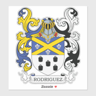 Rodriguez Family Crest Klistermärken