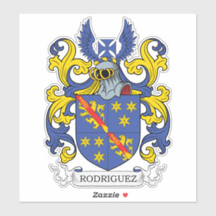 Rodriguez Family Crest Klistermärken